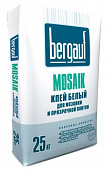 Клей белый для мозаики и прозрачной плитки Бергауф Mosaik