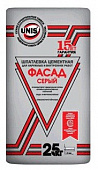 Шпатлевка цементная Юнис Фасад Серый