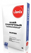 Клей плиточный эластичный водостойкий высокоадгезионный Лисмикс Super