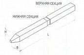 Сваи железобетонные составные сечением 30 см, 35 см, 40 см длиной до 30 м