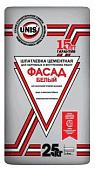 Шпатлевка цементная Юнис Фасад Белый
