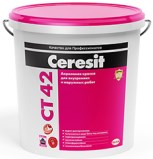 Краска акриловая Ceresit СТ 42 для для наружных и внутренних работ